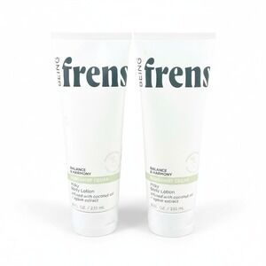 2x Being Frenshe Balance & Harmony Milky Body Lotion Bergamot Cedar 8 oz each